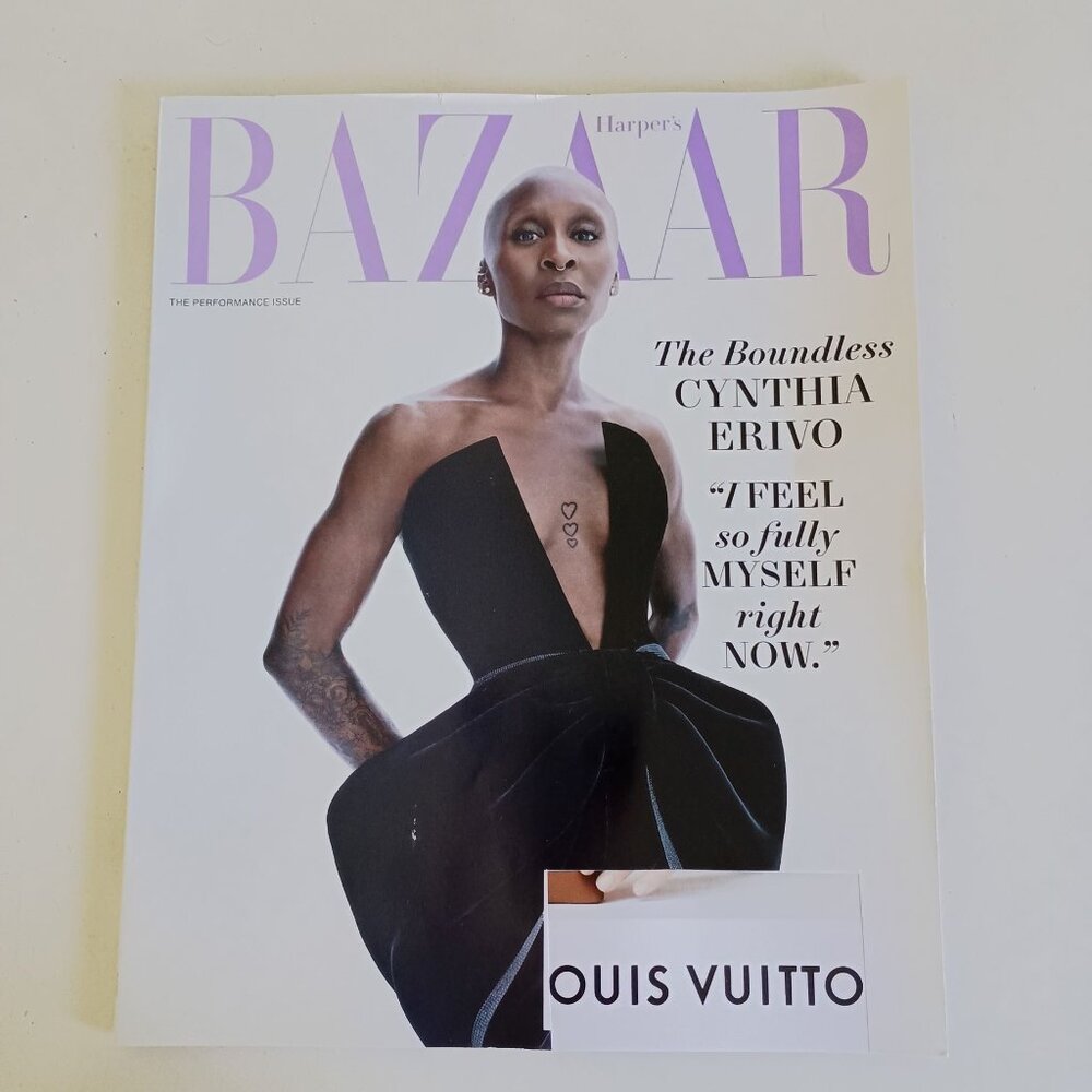 Harper's Bazaar magazine November 2025 featuring Cynthia Erivo
